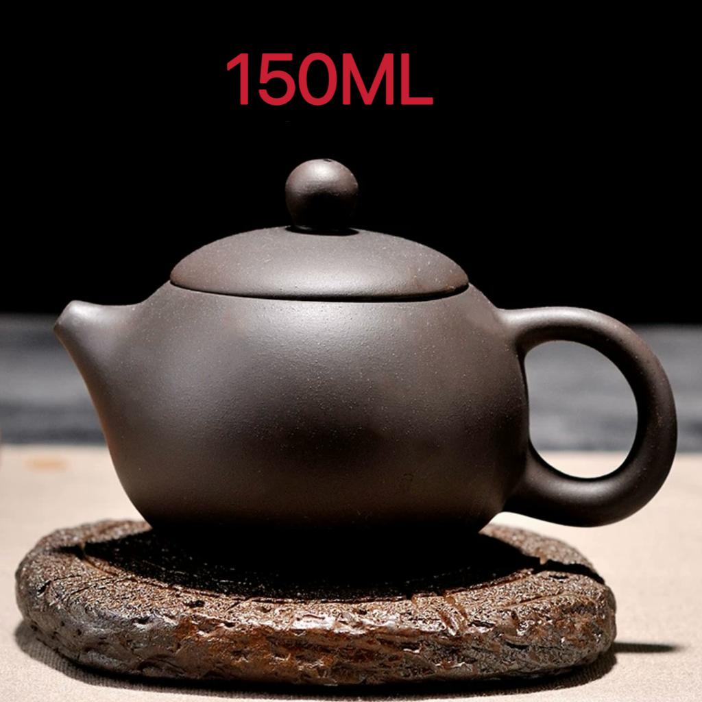 150ml Yixing Purple Clay Teapot Ball Shaped Xishi Tea Pot Kettle Zisha Could Brew Dahongpao Pu Er Longjing Tieguanyin Tea Set