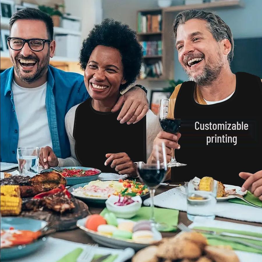 Wasserdichte Erwachsenen-Lätzchen - Oxford-Stoff Sabberlätzchen für ältere Menschen Essenspflege