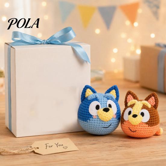 DIY Crochet Toy Puppy Kit, Beginners Animal Cute Kit Dog Doll Craft for Adults Stress Relief, Handmade Gift