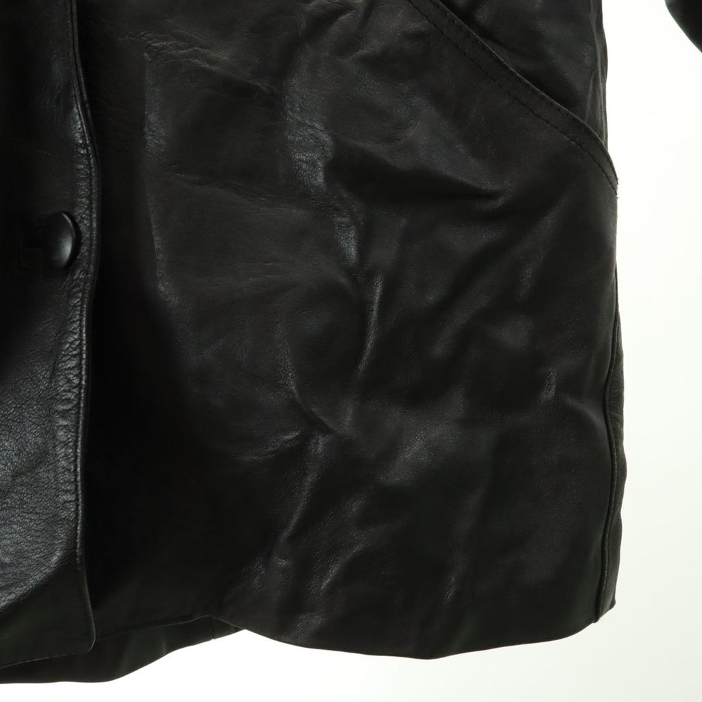 VALVERDE Made In Italy Genuine Leather Leather Coat 40 Black Women Used