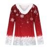 Christmas Day Girls Long Sleeve T Shirts Kids  Girls' V-Neck Tee Christmas Print Long Sleeve Top