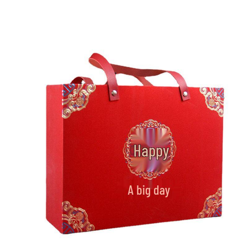 Chinese Style Handheld Wedding Candy Gift Box