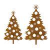 Handcrafted Metal Holiday Tree Ornament Decorative Christmas Decoration For Indoor Tabletop Party Supplies