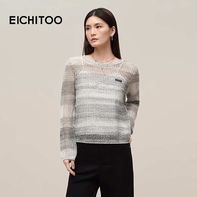 EICHITOO Women s Gradient Knit Top XL
