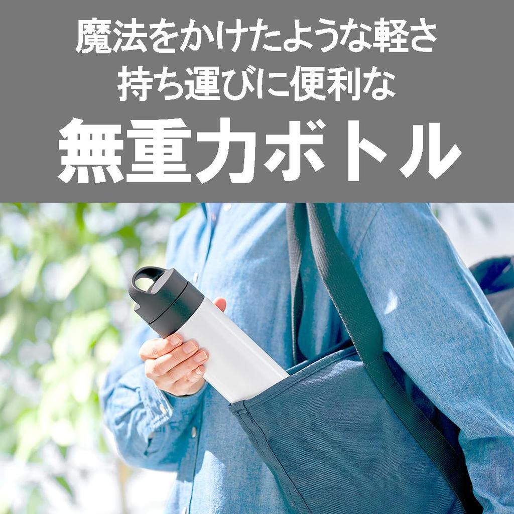 Tiger Thermos 600ml Vacuum Insulated Carbonated Water Bottle, Stainless Steel, Keeps Beer Hot or Cold, Portable, Compact, Black, MKB-T601KJ