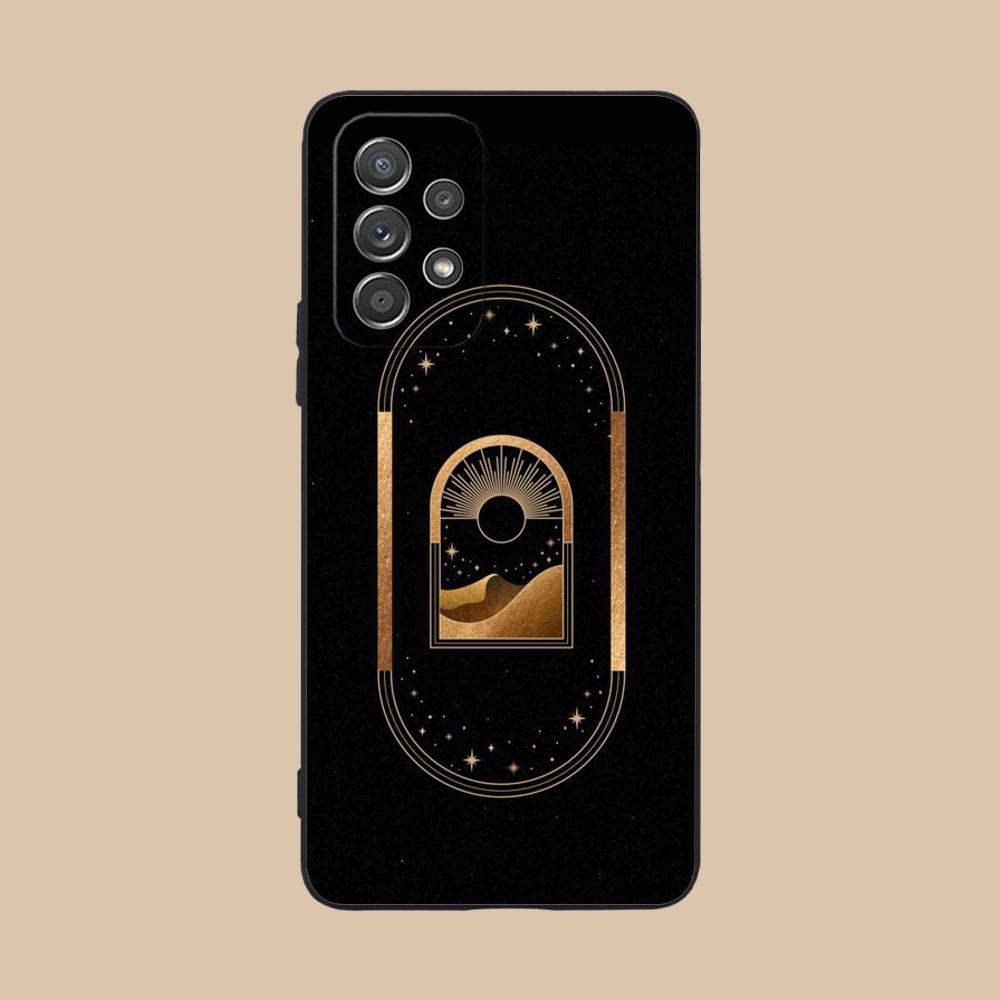 Sun Moon Mobile Cell Phone Case for Samsung Galaxy M55 54 42 35 34 33 32 23 22 15 14 13 12 F55 5G Colorful Cover Luxury Cover