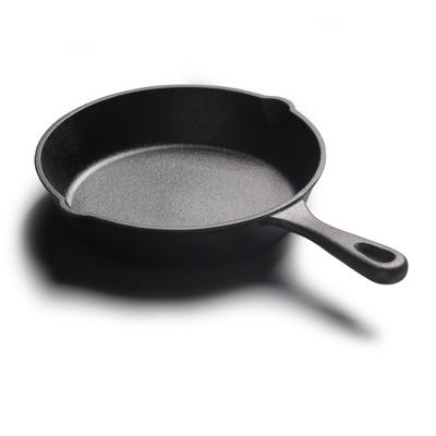 Frying Pan 20cm Cast Iron Flat Bottom Uniform Heat Conduction Round Nonstick Frying Pan for Cooking