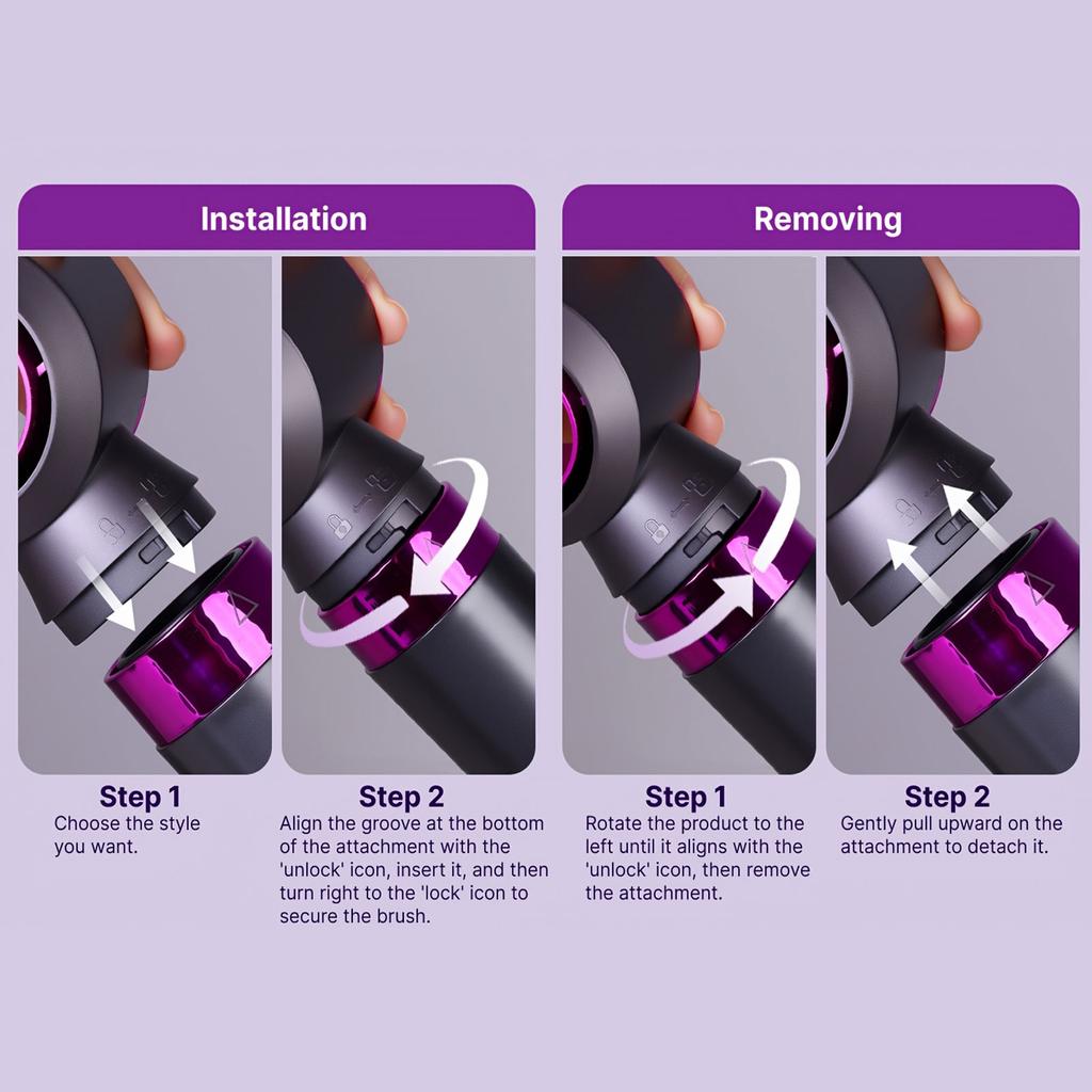 Uscător de păr electric 6 în 1 Perie cu aer cald Multifuncțional Placă de îndreptat părul Ondulator cu ioni negativi Uscător de păr Set de styling