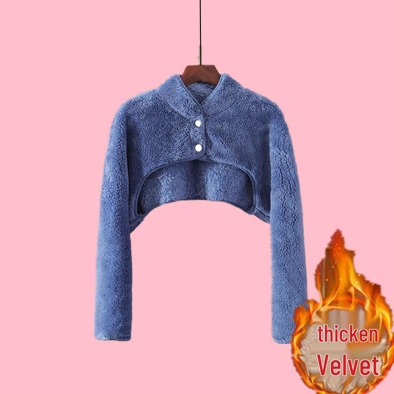 Scaldaspalle e protezione per collo in caldo flanella e pile di corallo da donna per autunno e inverno