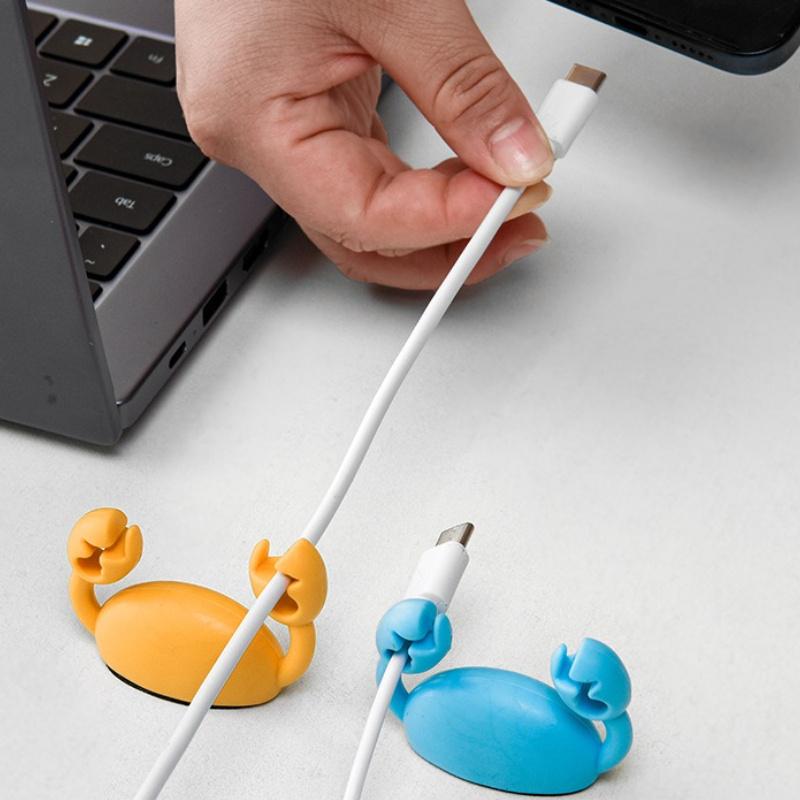 Cartoon Cable Organizer Mobile Phone Charging Cable Data Cable Organizer Fastener Storage Bundle Hub Buckle Cable Management