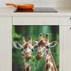 Lustige Gras fressende Giraffe Küchenschränke Geschirrspüler Home Decor Aufkleber selbstklebend