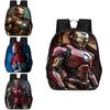 Stylowy plecak dla dzieci Iron Man 15 cali, duża pojemność, lekki, wykonany z tkaniny Oxford