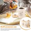 3Pcs Coffee Bulk Storage Jars set with Lids Large Capacity Sealing Coffee Tea Sugar Spice Containers set kitchen canister set