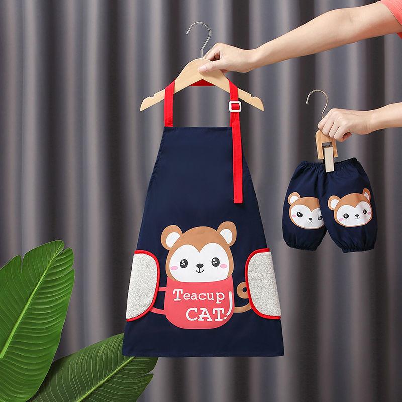 Tablier imperméable, vêtements de dessin pour enfants, élèves du primaire portant des couvertures de cuisine, vêtements de protection pour le dessin des hommes et des femmes de la maternelle