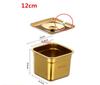 Stainless Steel Tank Box with Cover Kitchen Oil Basin Square Barrel Storage Bottle Seasoning Box Jars and Lids Spice Jars Set