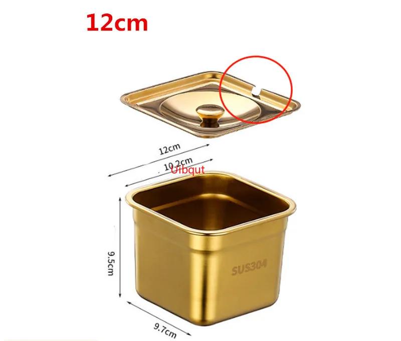 Stainless Steel Tank Box with Cover Kitchen Oil Basin Square Barrel Storage Bottle Seasoning Box Jars and Lids Spice Jars Set