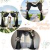 Wedding Arch Draping Fabric, Sheer Chiffon Arch Drape for Bridal Shower Backdrop Outdoor Party Arches Church Ceremony Decoration