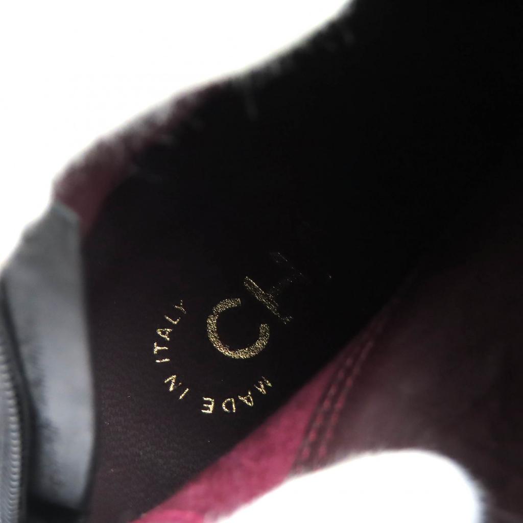 Excellent CHANEL Knee-high boots COCO Mark patent leather long boots with 38.5 Used