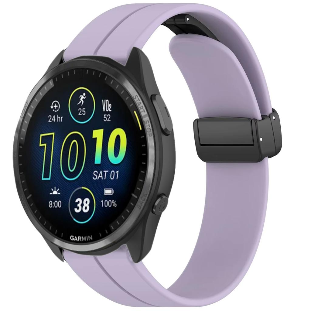 20mm 22mm Silicone Strap for Garmin Forerunner 965 265 165 55 970 570 Magnetic Wristband for Garmin Vivoactive 5/6/Venu 3 Correa