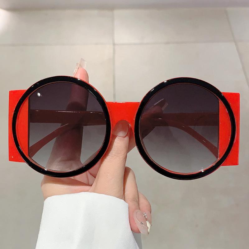 Luxury Brand Designer Y2K Oversized Round Sunglasses Women For Men Popular Sun Glasses Vintage Punk Big Frame Colorful Shades UV