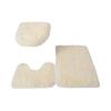 Toilettenmatte, Saugfähig Und Rutschfest, Dreiteiliges Set, Badezimmerteppich, Wollteppich.
