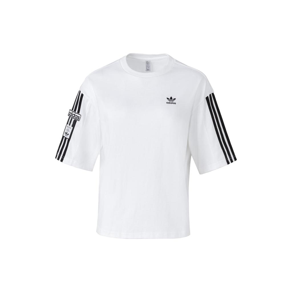 Adidas Originals Adibreak Embroidered Logo Tee Women Tops Wonder-White HY4263