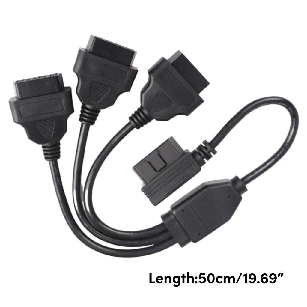 Automotive OBD2 Verlängerung Kabel L Shaped OBD2 Adapter Kabel OBD2 L Form Splitter Kabel Erweitern Sie Ihre OBD2 Port zu Drei