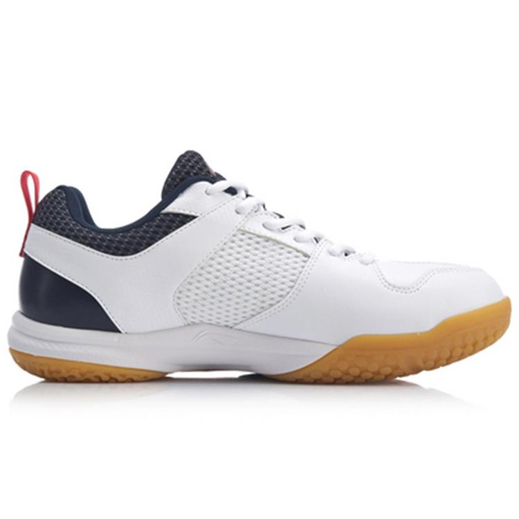Li Ning Swirl V2 Gummi Mehrfarbig Dämpfung Rutschfest Unterstützung Leicht Niedrig geschnitten Badminton Schuhe Unisex Weiß AYTP029-3
