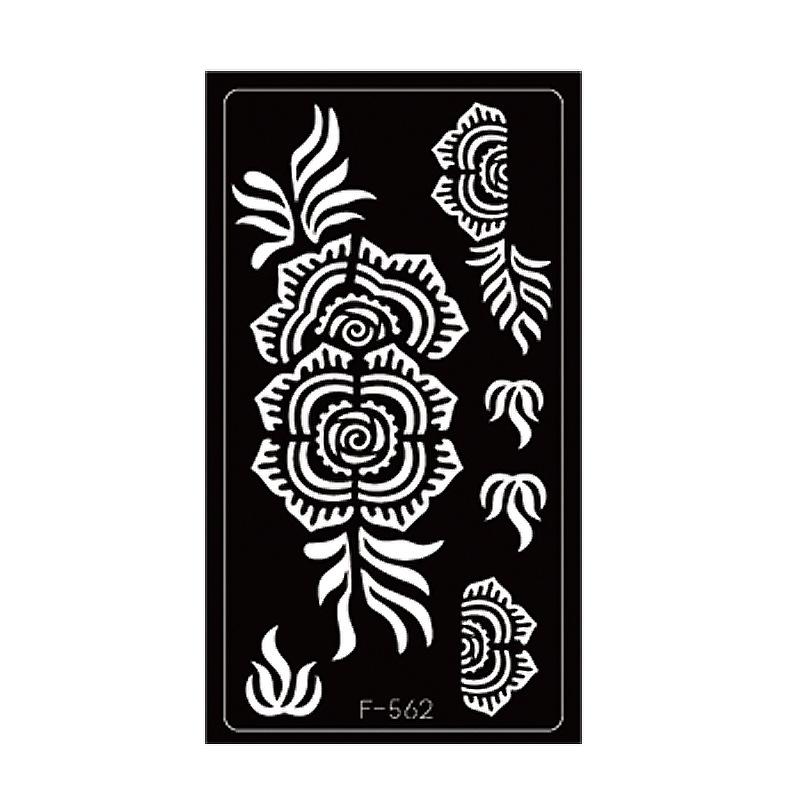 Pet Hollow Tattoo Template Middle East Indian Tattoo Sticker Body Painting Template Sticker Inkjet Painting