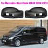 Car Carbon Fiber Rearview Side Glass Mirror Cover Trim Rear Mirror Covers  For Mercedes-Benz Viano W639 2003-2010 A6398110461