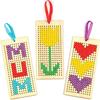 8Pcs/Set Hollow Out Cross Stitch Kit Art Embroidery Kit Children Craft Wooden Bookmarks  Teens