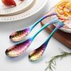 Gold-Plated 304 Stainless Steel Spoon - Creative Cartoon Fish Design, Perfect for Soup, Dessert, Rice, Stirring, and Teaspoon Uses.
