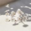 _14k Flor 12 Birth Flower Natural Mother-of-Pearl Earrings