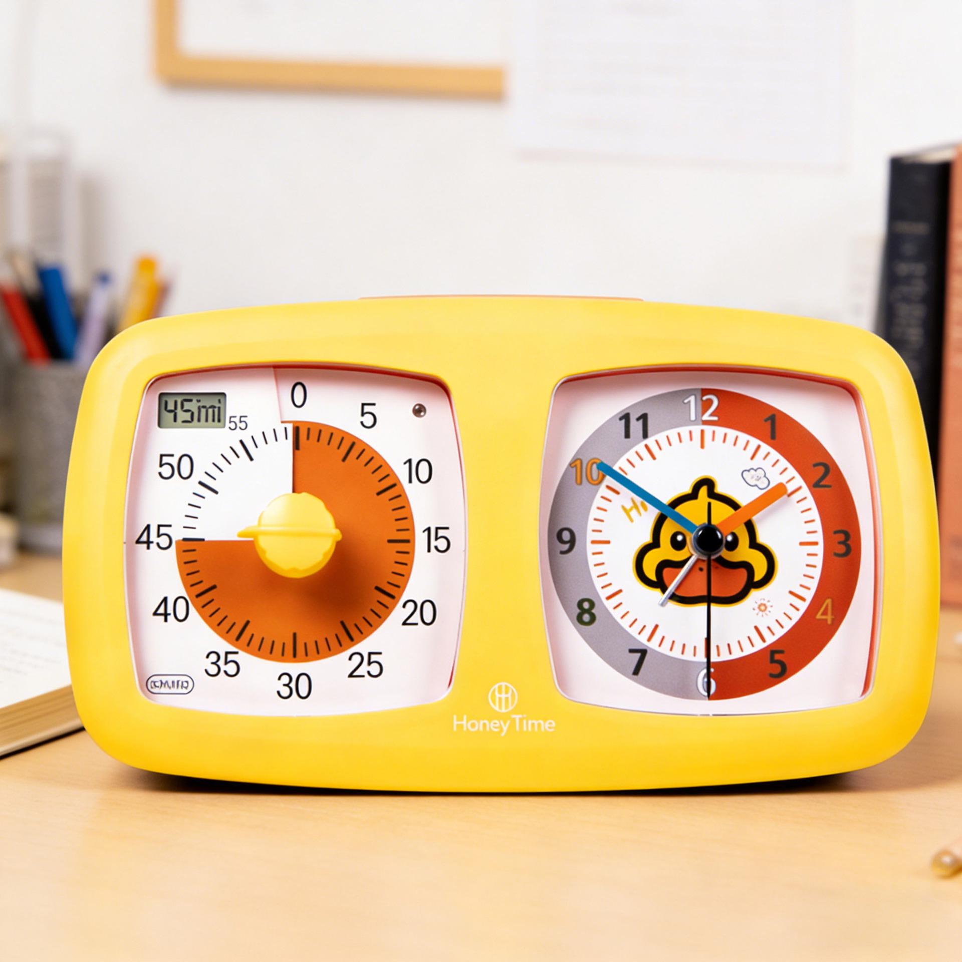 Children s Visual Timer for Homework & Study Management жёлтый