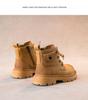 2025 Autumn/Winter New Martin Boots - Boys' & Girls' Fleece-lined Soft Sole Cotton Boots, British Style