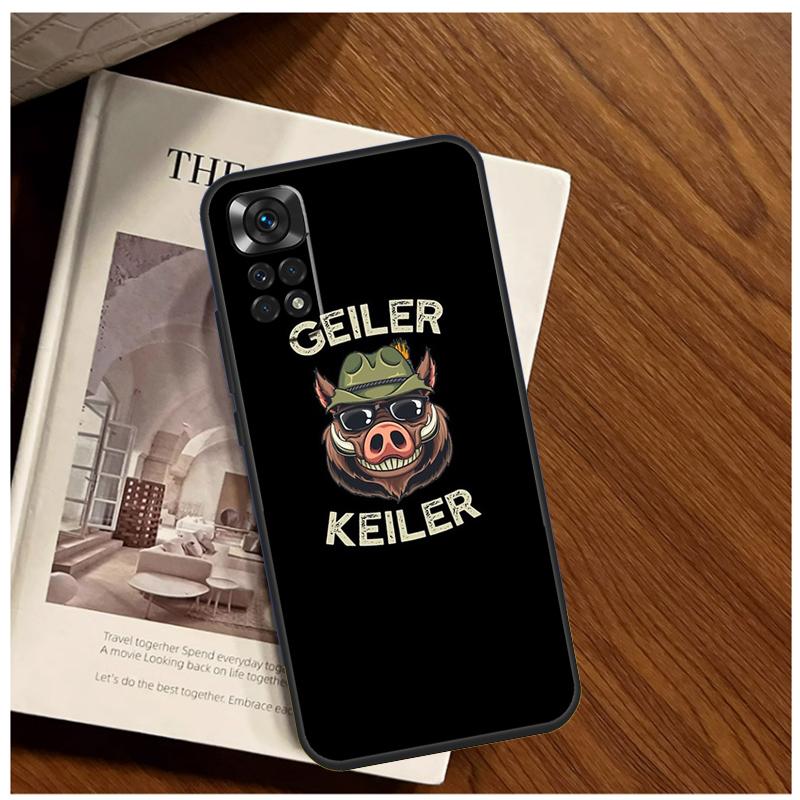 Cute Wild Boar Funny Cartoon Case For Xiaomi Redmi Note 13 9 10 11 12 14 15 Pro Plus Cover For Redmi 15 C 12C 13C 14C 10C