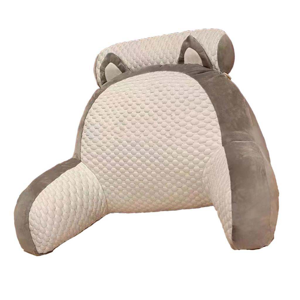 Bedside Cushion Lumbar Backrest Sofa Pillow Bed Cushion Pillow for Home Hotel Travelling Cat Shape