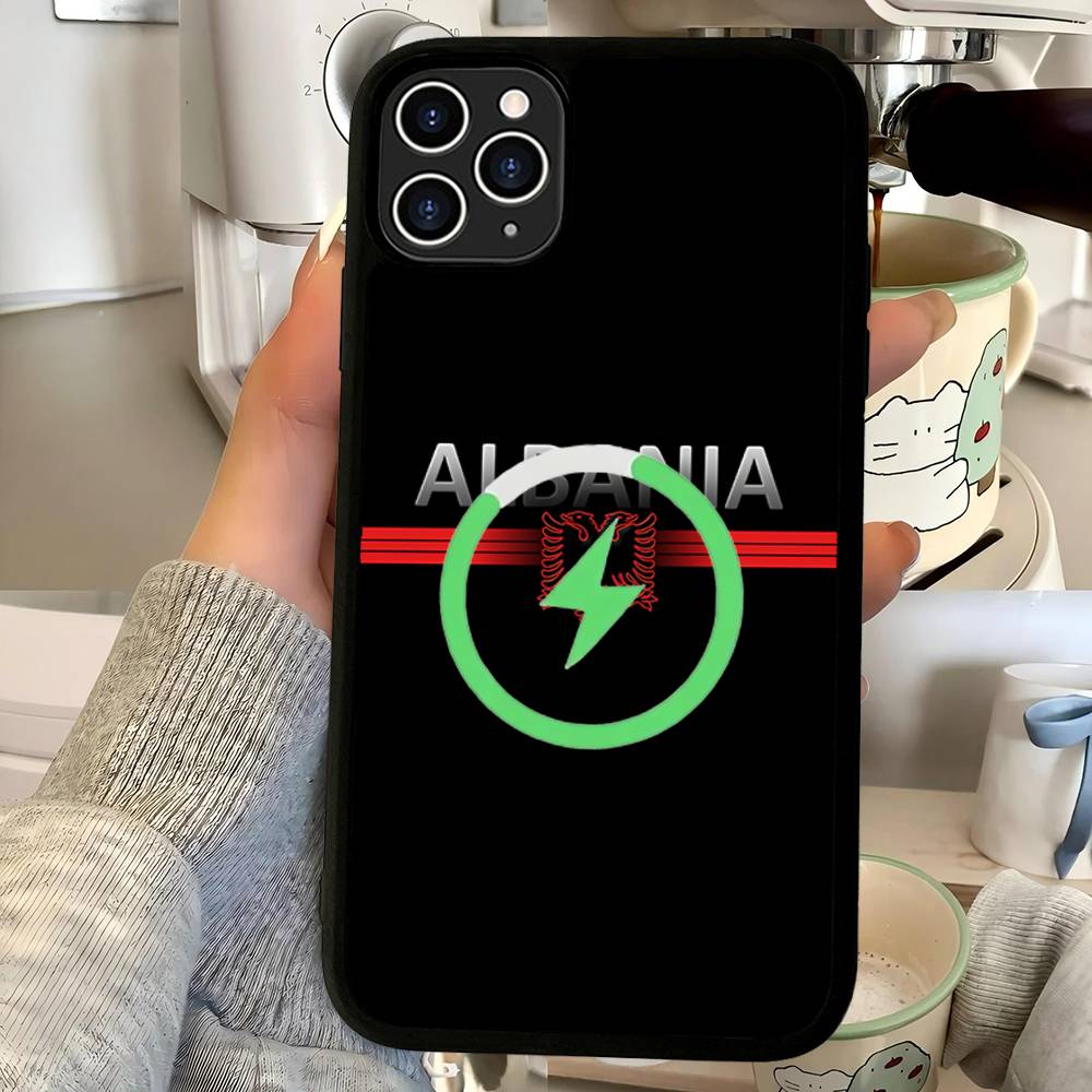 Albania Flag Eagle Logo For Magsafe Magnetic Phone Case For IPhone 17 16 Pro Max 15 Plus 14 13 12 11 Cover