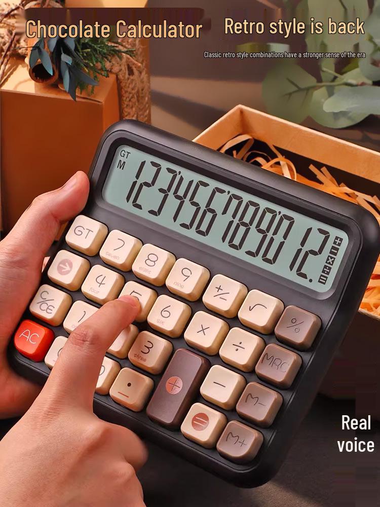 High-Value Flexible Office Calculator for Students and Professionals with Cute Design and Voice Functionality