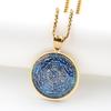 Siete Arcángeles Medalla de Cristal Colgante de Ángel Collar para Mujeres Hombres Acero Inoxidable Sello de Salomón Cadena de Protección Joyería Regalo