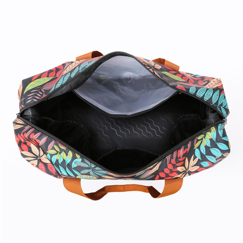 cross-border printed shoulder bag Waterproof and lightweight fitness storage bag Multifunctional business trip accommodation bag