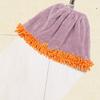 Coral Velvet Broom Cover Quick Drying High Water Absorption Elastic Closure Snap-Fit