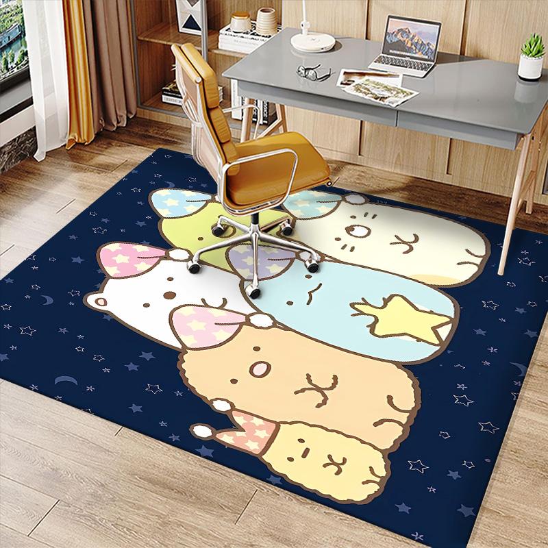 Sumikko Gurashi1 Printed Absorbent Washable Carpet, Non-Slip Bathroom Mats, Kitchen Rugs, Yoga Mat,Living Room Entrance, Camping Picnic Rugs