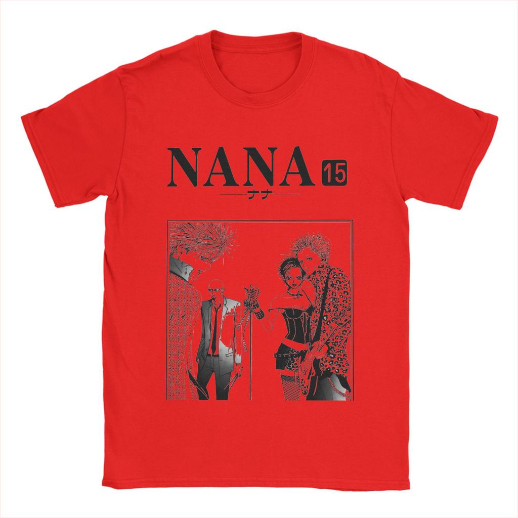 Men's T-Shirts Retro Nana Manga   Unique Cotton Tees Short Sleeve Poster T Shirts Crew Neck Clothing Gift