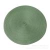 PP material woven placemat round heat insulation mat dining table western food non-slip mat nordic wind fruit plate coffee cup mat