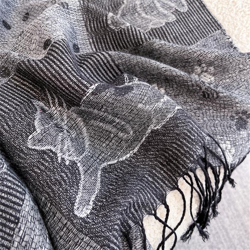 Elegante Damen Paisley Schals Kaschmir-Gefühl Jacquard Pashmina Schals Winter Quasten Wickel Femme Foulard Bufanda Poncho Stolen