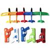 Outdoor Games Kids Glider Flight Flying Throw Foam Plane Shooting Gun Catapult Plane Launcher Toy for Kids Shooting Toy