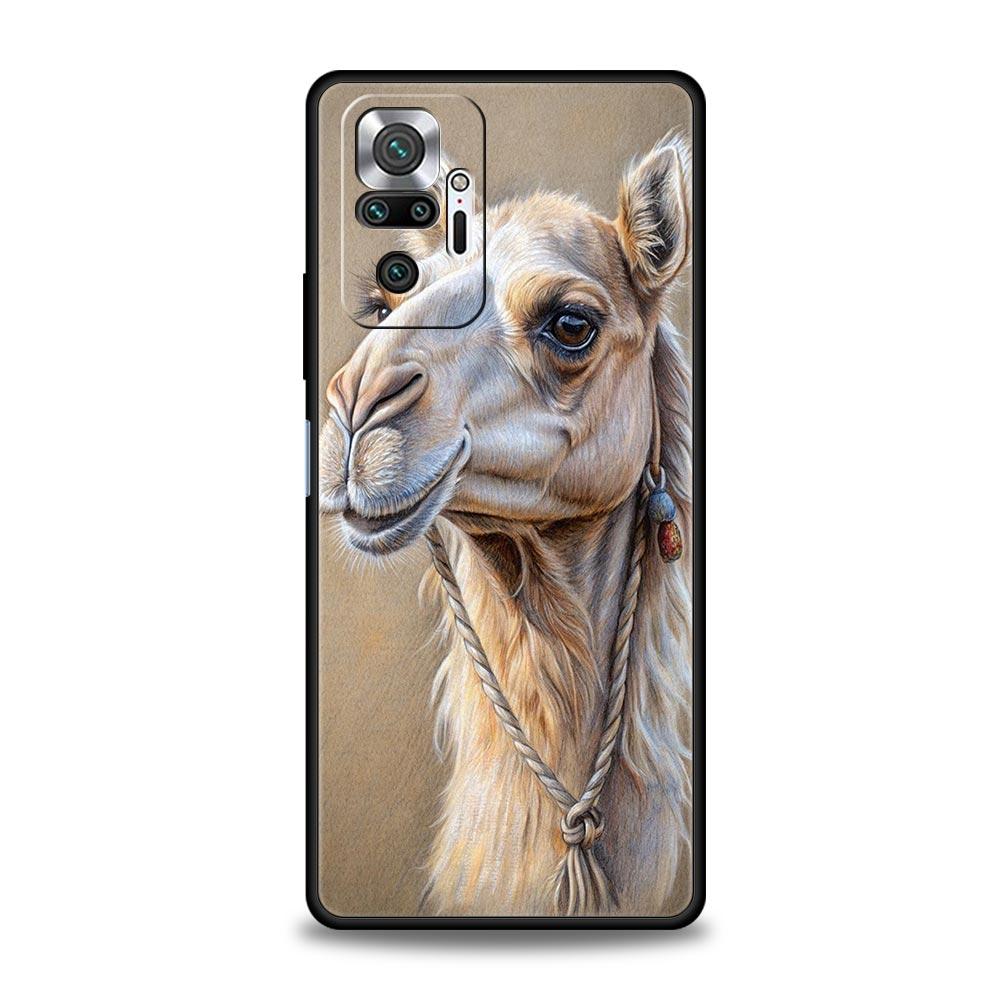 Animal Camel Phone Case Cover for Redmi 14C 10C Note 15 14 13 12 10 11 K40 Pro Plus 5G Shockproof Soft TPU Shell Fundas Capas