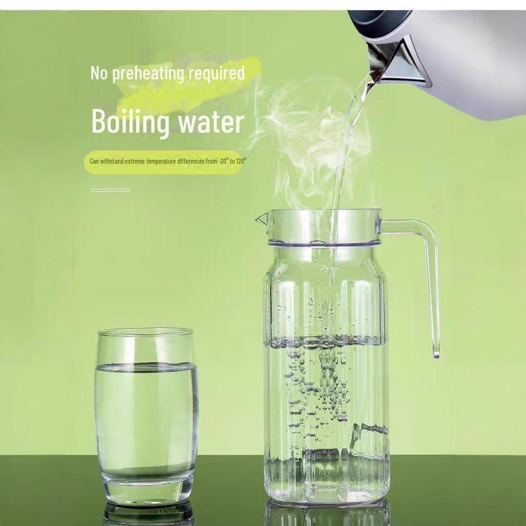 Large Capacity Cold Water and Beverage Kettle - High-Temperature Resistant Acrylic Plastic for Commercial Use