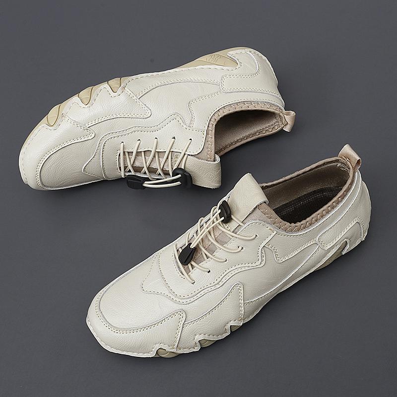 Mode Retro-Stil Sport Herren Trainer Rutschfeste Lässige Lederschuhe Mode Outdoor-Sneaker Reise Tenis Masculino Trekkingschuhe